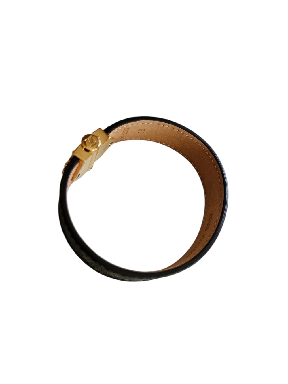 Louis Vuitton Nano Monogram "Spirit" Hinge Bracelet (Model M6689E) - Picture 6 of 10